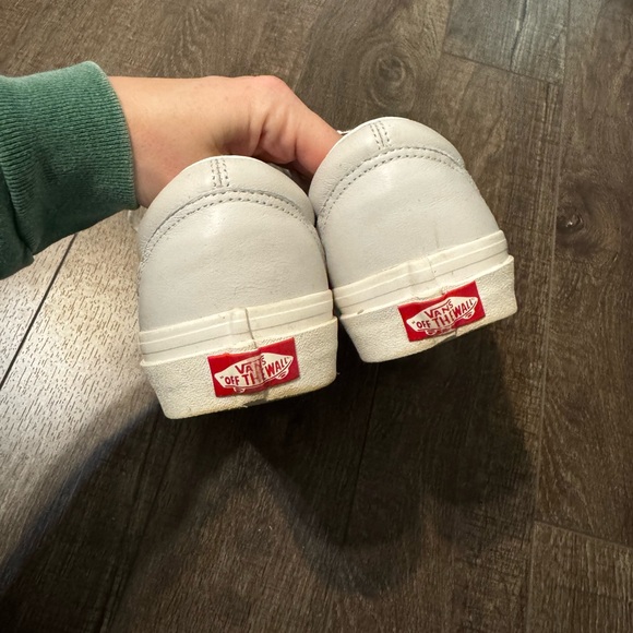 Vans leather Old Skool shoes - light grey size 9 - Picture 5 of 6